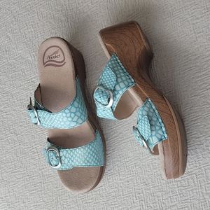 Dansko Sophie Platform Leather Sandals